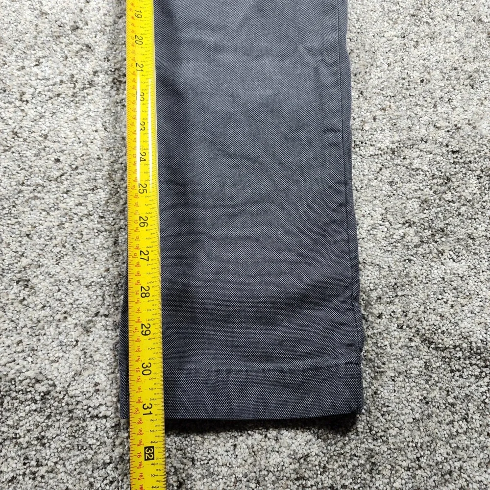 Ted Baker Chino Pants Mens 34L Slim Fit Micro Pattern Charcoal Grey Like New